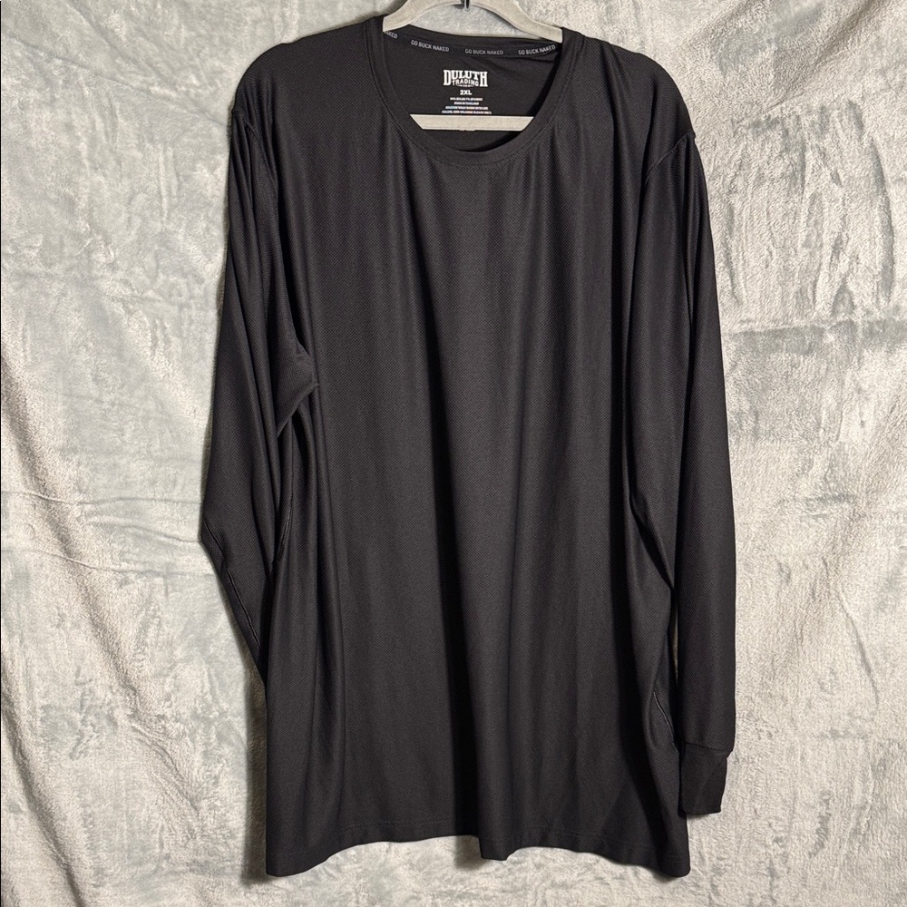 Duluth Trading Co Buck Naked base‎ layer shirt men’s XXL Black Long Sleeve